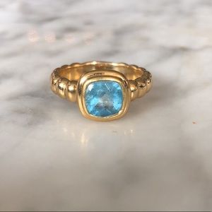 John Hardy Sapphire in 18K Gold Ring